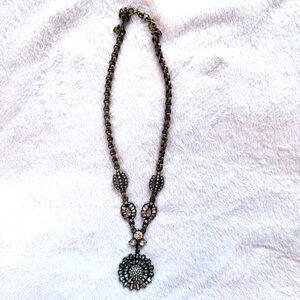 J Crew Crystal Statement Necklace EUC